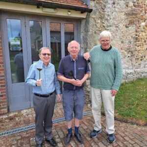 Men outside Bradfield Church for Men's Breakfast