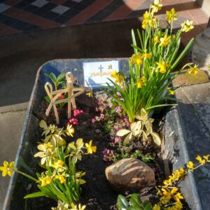 An Easter garden